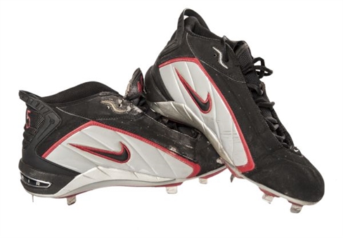 2003-04 Pedro Martinez Pair of Game Worn Nike Cleats (Mears)